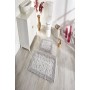 ÇAPA HOME PAMUK 2'Lİ BANYO PASPASI YAPRAK DESEN GRİ 8696474231913